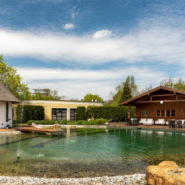 Wellness Wochenende Österreich: Schwimmteich im Vila Vita